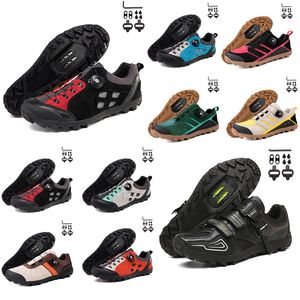 Cycling Footwear Men Sspeed Road Bike Sneakers Flat Carbon Cycling Shoes MTB Cleats Women Mountain Bicsycle Shoes SPD Pedals Racing Biking Footwar GAI