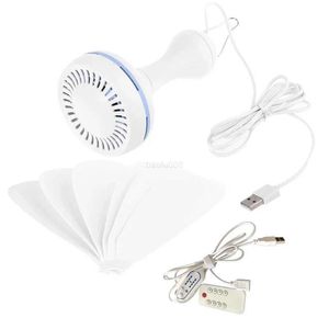 Ventilatori 6 foglie 5V USB Ventilatore da soffitto Dispositivo di raffreddamento dell'aria Alimentato tramite USB Tenda sospesa Ventilatori per campeggio Dormitorio all'aperto Casa BedL2403