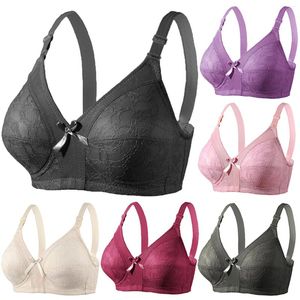 BRAS Women's Thin Cup BH Non Slip Type Underwear Löstagbar maximal stöd Sporttråd Push Up Woman's