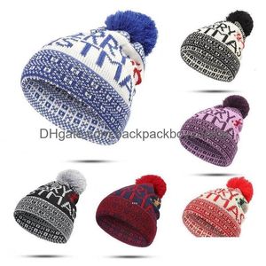 Party Hats Christmas Warm Sticke Wool Hats Jacquard Ear Protector Head Cap 920 Drop Delivery Home Garden Festive Party Supplies DHQXP
