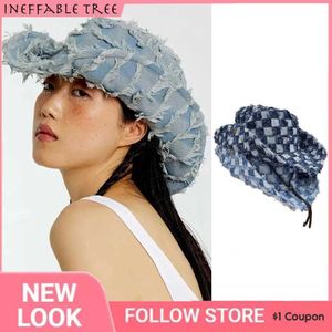 Beanie Kafatası Kapakları Y2K Kadın Erkekler Batı Kovboy Şapkası Lady Yaz Denim Rüzgar Taşlamalı Sombrero Hombre Beach Cowgirl Caz Güneşi Go299p