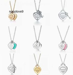 Colares colares de pingentes Novo designer amor em forma de coração para ouro prata s925 brincos de casamento presentes de jóias de moda de jóias de moda