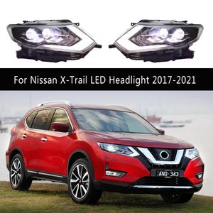 Streamer Blinker-Anzeige-Beleuchtungszubehör für Nissan X-Trail LED-Scheinwerfer 17–21, Tagfahrlicht, Scheinwerfer, vordere Lampe