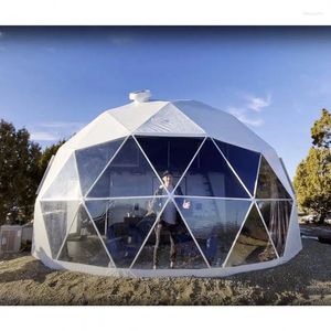 Tende e rifugi Cupola geodetica igloo da campeggio trasparente all'aperto 4m 5m 6m 7m 8m Glamping Geo House