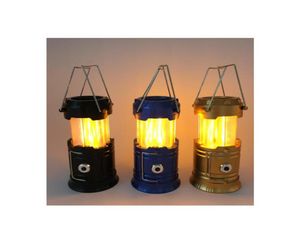 Lanterns Ultra Bright Night Lights LED Portable Lantern Mini Torch Light Solar Foldable Flashlight For Outdoor Hiking Camping Fis7157980