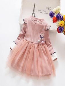 Sukienka dla dzieci wiosna 2019 Dzieci jesień moda na przyjęcie weselne Vestidos Bebe Cotton Long Rleeve Princess Sukienki Dzieci Autumn C9906493