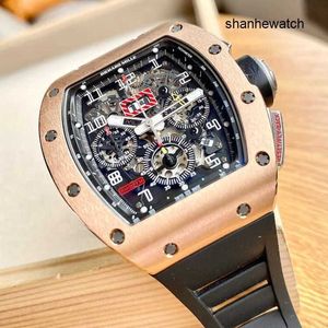 Mens Watch Dress Watches RM Watch Rm011-FM Rose Gold Side Titanium Fashion Leisure Business Sports Machinery