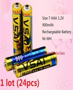 24pcs 1 lot Size 7 1 2V 900mAh NiMH Rechargeable Battery 1 2 Volt Ni MH batteries 253y7195234