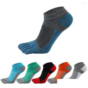 Sports Socks Spring Summer Sha Breattable Anti Friction Ankle No Show Five Finger Mens Drop Delivery Outdoors Athletic Outdoor Accs Dhek4