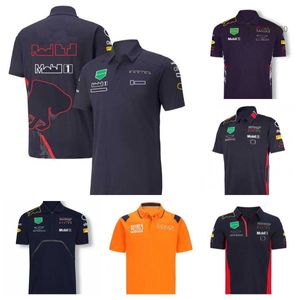 メンズポロスF1フォーミュラ1レーシングポロスーツチームラペルTシャツ同じスタイルカスタマイズ可能773S