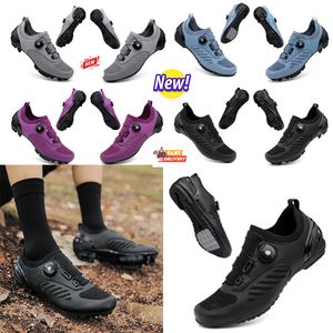 Designer Cycsling Shoes Men Sports Dirt Road Cykelskor Flat Speed ​​Cycling Sneakers Flats Mountain Bicycle Footwear Spd Cleats Shoes 36-47 GAI