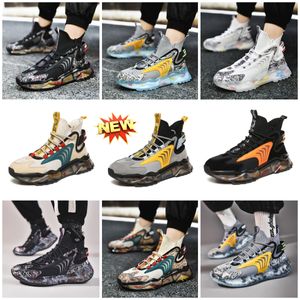 Buty sportowe Gai Outdoor Men Buty Suring Sports Niepoślizgowe szkolenia zużyte buty Buty Sneaker Soft Wygodne wentylacja wysoka platforma Czarna Biała Oddychająca