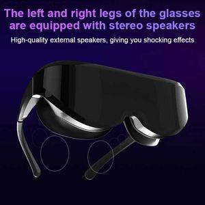 VR/AR -enheter blotta Eye Intelligent Video Glasses 3D VR Virtual Reality Movie Game Dual IPS Display HDMI 700 grader Myopia IMAX -skärm 3D Cinema Q240306