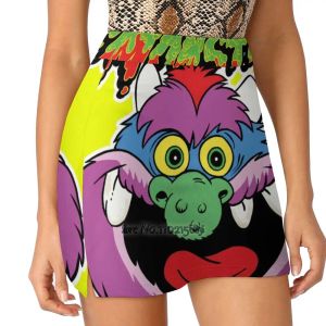 Gonne My Pet Monster Gonna moda di tendenza Estate stampata Donna Gonne sportive DoubleLayer Athletic My Pet Monster 80S Pet Monster