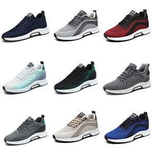 Men's Sports GAI Shoes breathable black white Beige grey blue platform Shoes Breathable Walking Sneakers trainers Nine