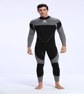 2017 NY DESIGN MENS 3MM PROFESSIONAL DIVING WETSUIT One Piece långärmad snorkling surfing wetsuit6184304