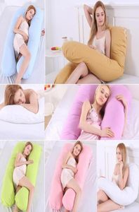 Grande forma de u maternidade gravidez travesseiro puro algodão sleeper feminino slide almofada dormir apoio travesseiro para grávidas women5234886