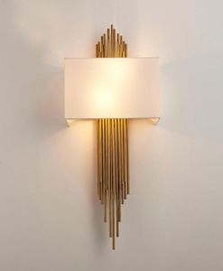 Nordic Modern Gold Wall Lamp LED Sconces Luxury Wall Lights For Living Room Bedroom Badrum Hem inomhusbelysning Fixture Dekor1551321