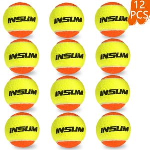 Racchetta Beach Tennis 3/12PCS 50% Pressione standard Morbida Palline da tennis professionali per allenamento Tennis all'aperto 240227