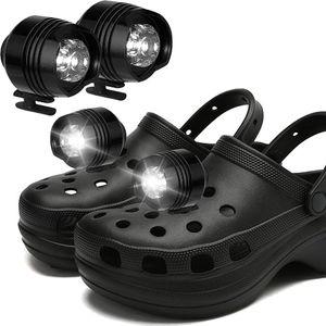 Alligatorljus strålkastare LED -sko ljusremsa 3 ljuslägen IPX5 Vattentät lämplig för vandringshundar Camping Cycling Huvudljus222q