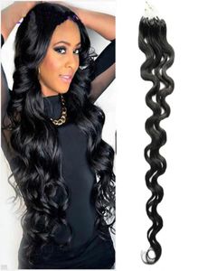 7A Micro Loop Brozilian Body Wave Micro Extensions Human Hair Extensions 1Gstrand 100g Micro Bead Link Extensions Human Hair Colored HA6861651