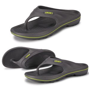 Slippers pretos de primavera verão rosa verde masculino lê tampo de praia respirável solo de sola macia Men Gai