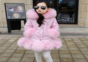 Fashion Baby Winter warm Outerwear Coats Children039s Long Girls Kids Faux Clothes fur Coat C1012286T2496895