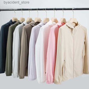 Camisas casuais masculinas homens blusão proteção solar roupas upf 50 uv bloco capuz fino outerwear jaqueta de verão esporte acampamento pesca casaco de pele l240306