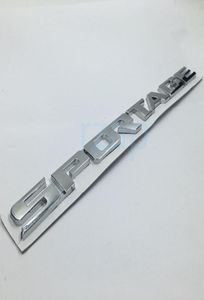 Kia Sportage 3D Gümüş Letters Logo Rozeti Adı Dekorasyon Sticker8397763 için araba arka gövde amblemi