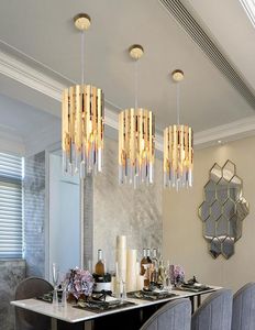 high quality round gold k9 crystal led modern chandelier lighting for kitchen dining room bedroom bedside light indoor lighting6187547