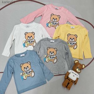 T-shirts Long Sleeves Kids T-Shirt Boys Girls Infant Baby Clothing T-Shirts Tops Tees Children Clothes 240306
