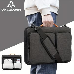 Laptop Shoulder Bag Notebook Briefcase Sleeve For Macbook pro air 15 Case Black Waterproof Handbag HP DELL Asus 240229