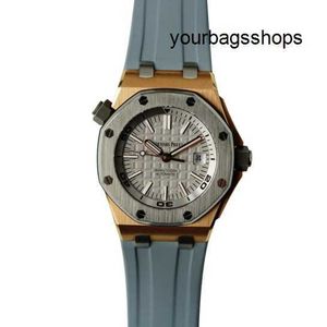 Fajny zegarek AP Watch Royal Oak Offshore 15711oi.oo.a006ca.01 Automatyczne maszyny 18k Rose Gold/Titanium Metal