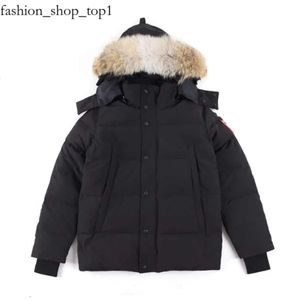 Hochwertige Herren Kanada Jacke Jacke Real Big Wolf Furovercoat Kleidung Mode Stil Winter Oberbekleidung Parka Kanada 502