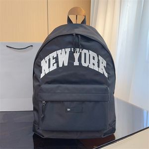 Zaini da uomo in nylon nero zaino di design zaino da scuola zaino da viaggio zaini da esterno di lusso Lettere di grande capacità TOP