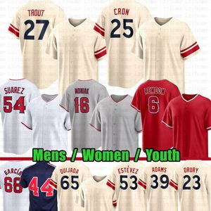 27 Maglia da baseball Mike Trout City Connect CJ Cron Anthony Rendon Gio Urshela Jose Suarez Luis Garcia Quijada Carlos Estevez Luis Rengifo Taylor Ward Uomo Donna Gioventù