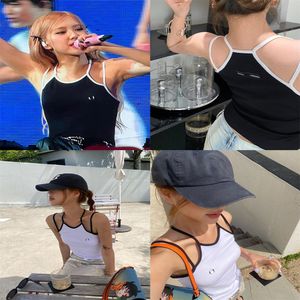 Designer Women's Vest Embroidered Moon Logo Fashion Simple Summer Women's Sexy Camis Tank Top