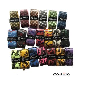 50pcslot Zarsia Sticky Printing Tennis Overgrips Colorful Badminton Racket Grips SweatBands Squash Absorbed Wraps Tapes 240223