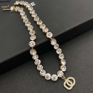 Hängdesigner halsband lyx för kvinnor diamanthängen kedjor mode gåvor6m56