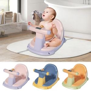 Baby Shower Seat Ergonomic Bathtub Intelligent Bathtub Seat With Temperature Sensing Skin-Friendly Baby Bath Tub Seat For Kids 240228