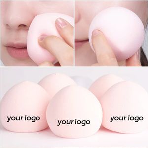 50st Custom Name Cherry Darling Peach Steamed Breeay Makeup Egg Pulver Puff Svamp Beauty Tools Gifts 240229