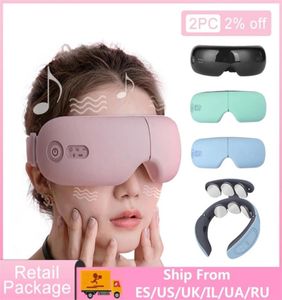 Bluetooth SMART Vibration Eye Massager Care Device Compress Glass Instrument Musik Fällbar skydd 2101086322448