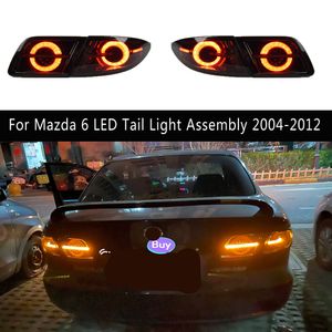 Stylizacja samochodów Wskaźnik sygnału skrętu Streamer Streamer Streamer dla Mazda 6 LED Tail Light Assembly 04-12 części Auto Partights