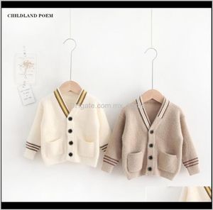 Clothing Baby Maternity Drop Delivery 2021 Knitted Baby Sweaters Vneck Kids Jumper Cardigans Woolen Boys Girls Toddler Cardigan Sw3356508