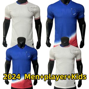 2024 PULISIC UsaS Futebol Jerseys REYNA AARONSON WEAH ACOSTA McKENNIE Estados Unidos 2023 2024 FERREIRA DEST MORGAN Nós Uma Camisa de Futebol RAPINOE DUNN Homens Crianças