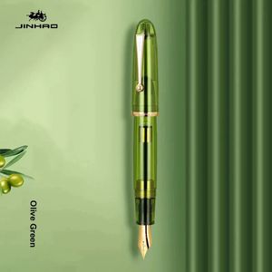 JinHao 9019 авторучка, акриловая прозрачная ручка, наконечник 40 мм, канцелярские принадлежности, офисные и школьные принадлежности, конвертер чернил высокой емкости 240219