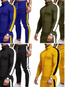 Mens Spring Autumn Gym dressit Casual Set Męskie joggery z kapturem Pullovers Spods Spodnie 2 -częściowe