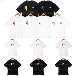 GBXP Erkek Tişörtleri Palmiye Açıları T Shirt Erkek Tişört Tasarımcı Gömlekler Erkekler için Angle Mektup Renkli Kalp Graffiti Hip Hop Gençlik Yaz Gevşek Modaya Dönüştüren Tshirt Kadın Tshirt