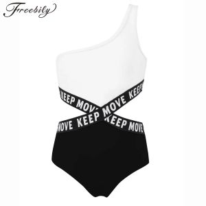 Swimwear Kids Girls Swimsuit Onepiece Swimming Costumes 2023 Swimwear Beachwear Baby Girls Bathing Suits Cutout Monokini