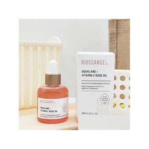 Andere Massageartikel Biossance Gesichtsölserum 30 ml/1 Floz Squalan Vitamin C Rose 50 ml/1,7 Floz Kupferpeptid Rapid Plum Drop Delivery He Dh4Jm